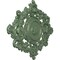 Ekena Millwork Katheryn Ceiling Medallion, Hand-Painted Athenian Green, 22 1/2"W x 30 3/8"H x 1 1/2"P CM30KTAGF - alternate 4